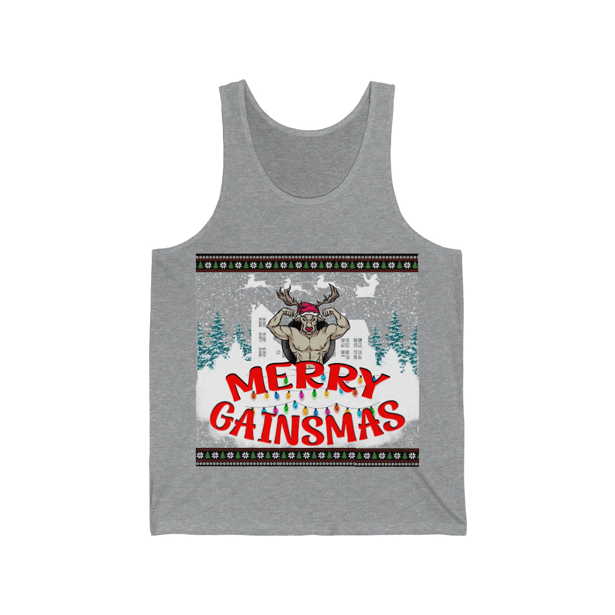 Gainsmas Reindeer Jersey Tank