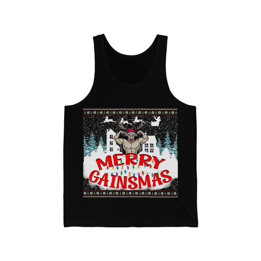 Gainsmas Reindeer Jersey Tank