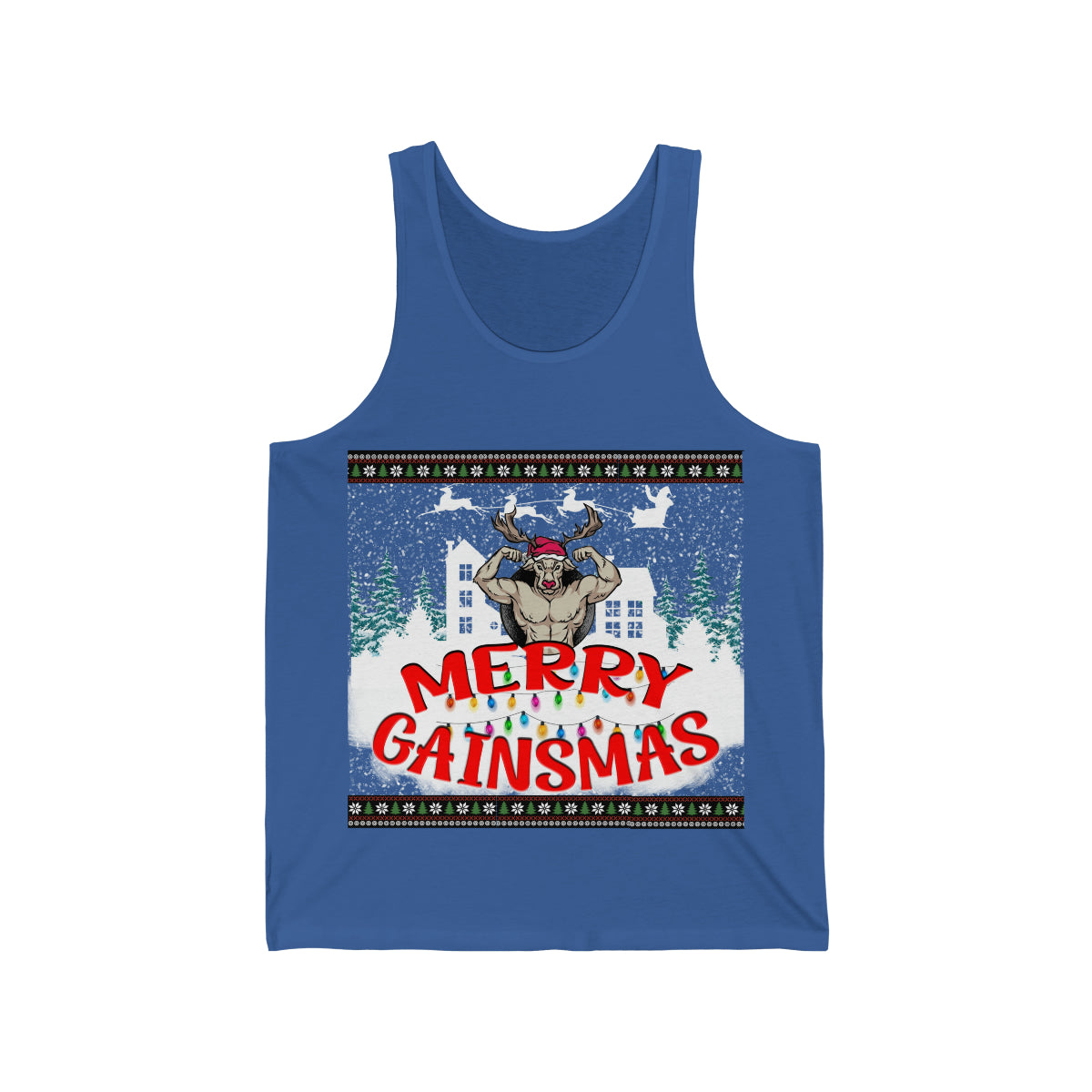 Gainsmas Reindeer Jersey Tank