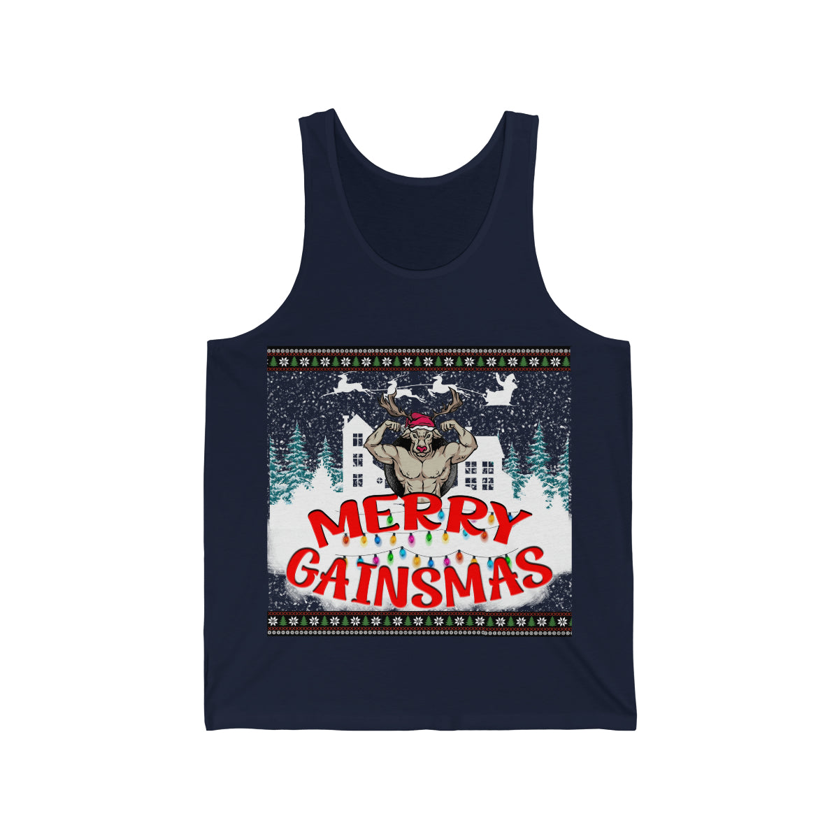 Gainsmas Reindeer Jersey Tank